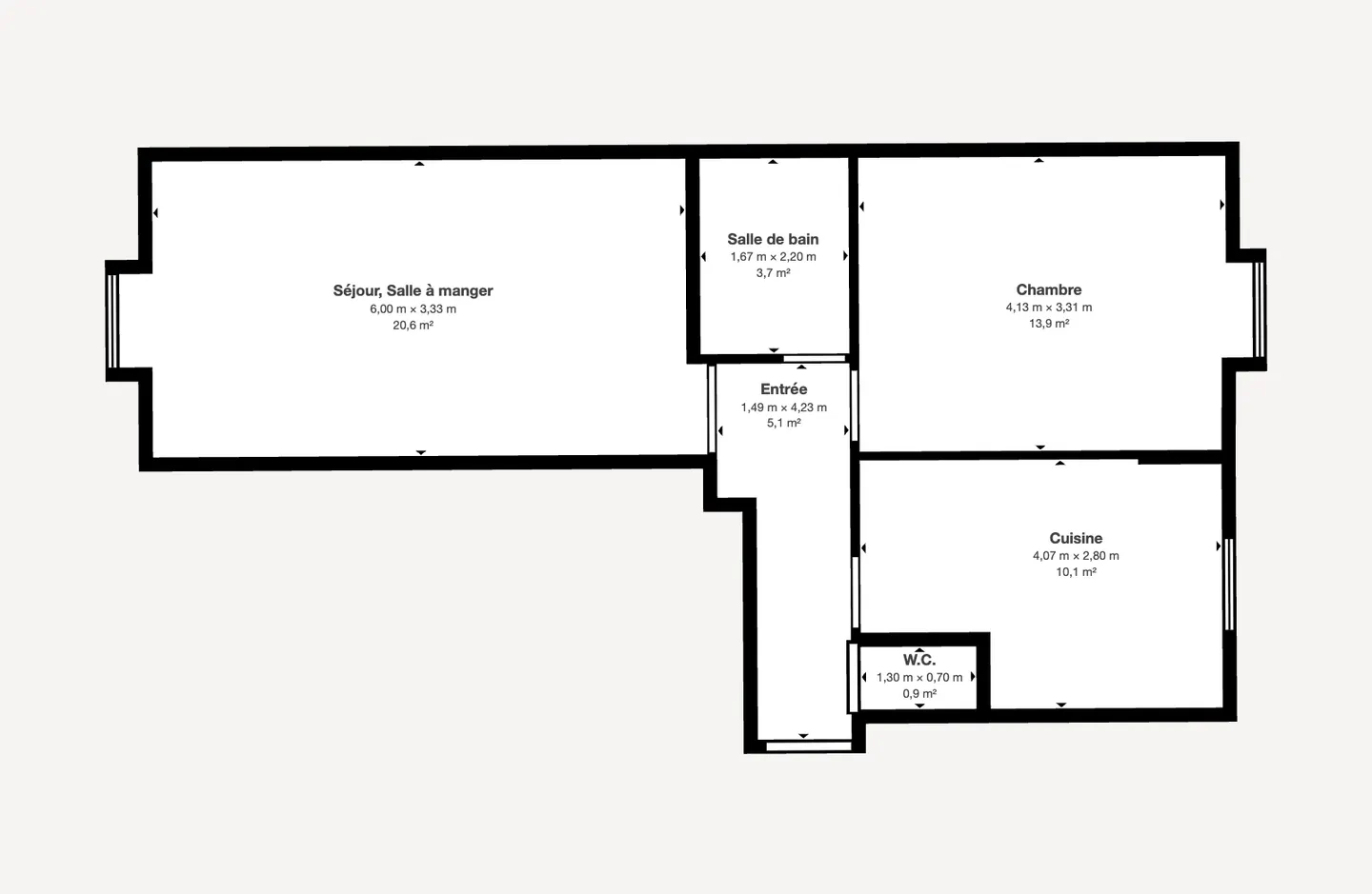 Appartement 1 chambre dans le quartier animé de Carouge – Rue de Carouge 93, Genève - Photo 11 sur 11