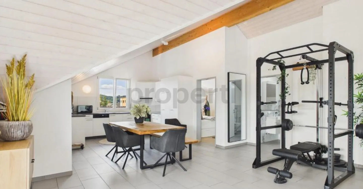 Tout compris : Penthouse avec garage, 2 places de parking et tour de lavage privé - Photo 4 sur 11