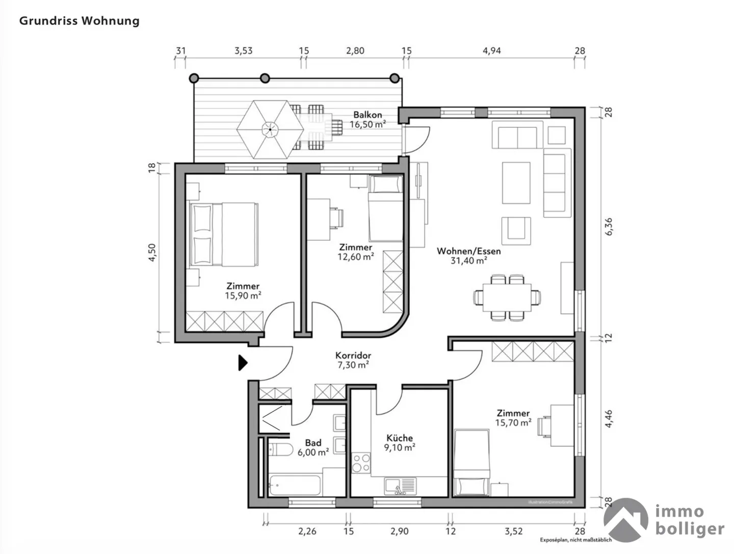 Charmante Wohnung mit Potenzial - Foto 11 von 12