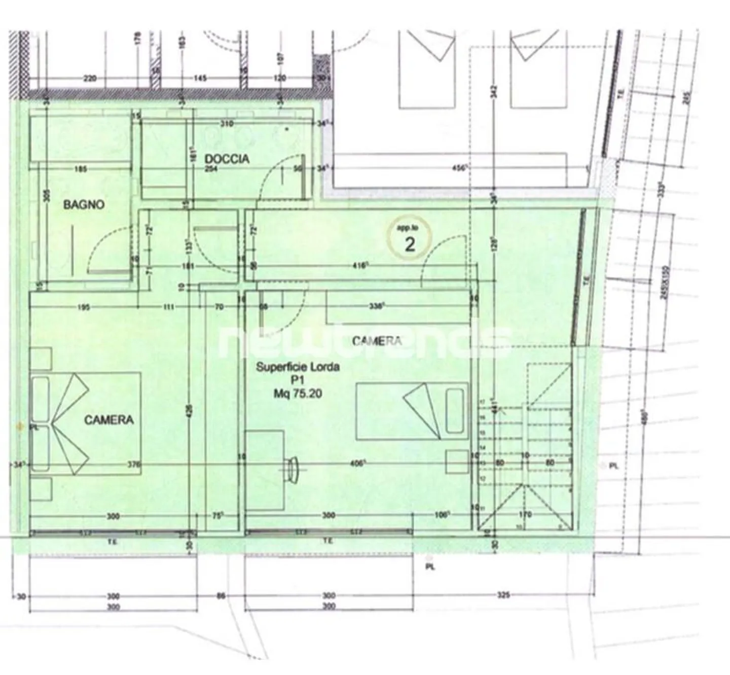 Mendrisio – Modernes und geräumiges Duplex von 120 m² in einem Wohnkontext... - Foto 12 von 12