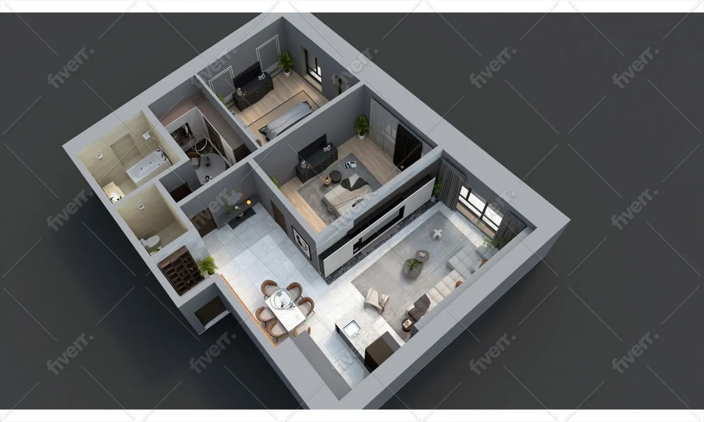 Denges, nouveau complexe résidentiel, appartement de 3,5 pièces au 1er étage avec balcon. - Photo 2 sur 7