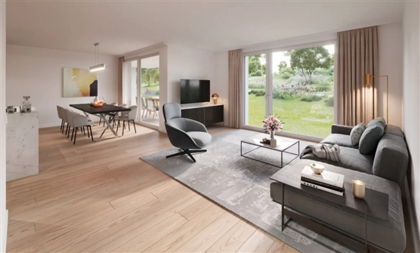 Appartements de 4,5 pièces dans un nouveau complexe immobilier à Murist - Photo 3 sur 5