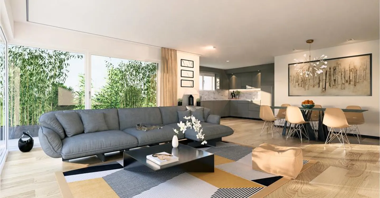 4.5-Zimmer-Attikawohnung in neuer Förderung von 3 Wohnungen - Foto 2 von 9