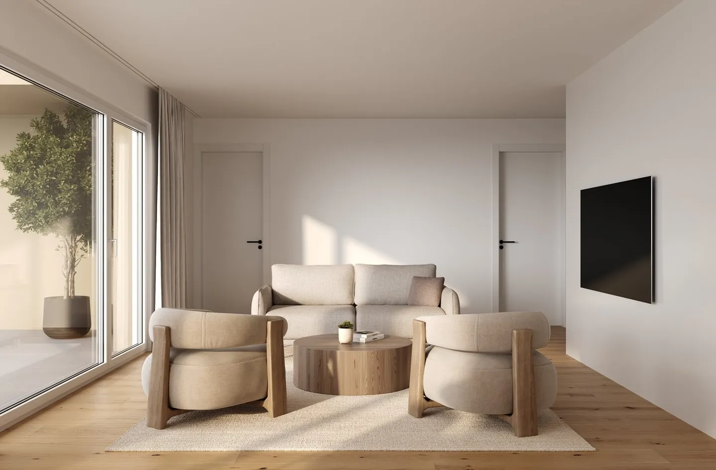 Appartement neuf de 2,5 pièces avec patio spacieux et jardin au Sonnenberg - Photo 3 sur 5