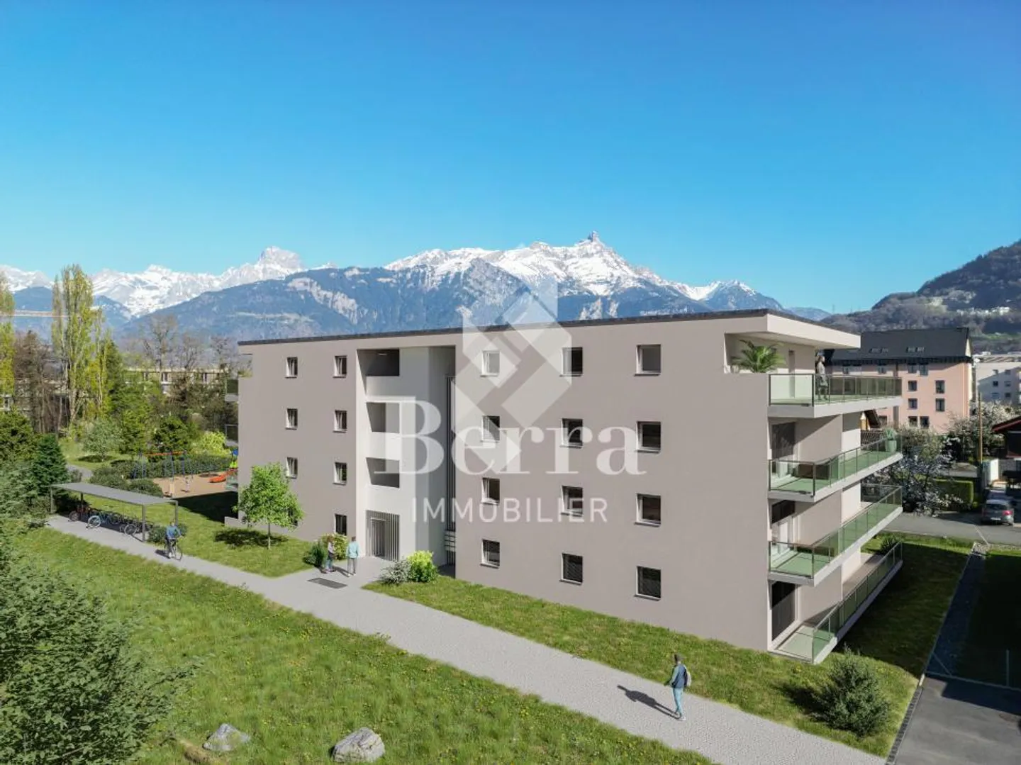 3,5 pièces au 2ème étage, orientation sud-ouest - Photo 2 sur 5