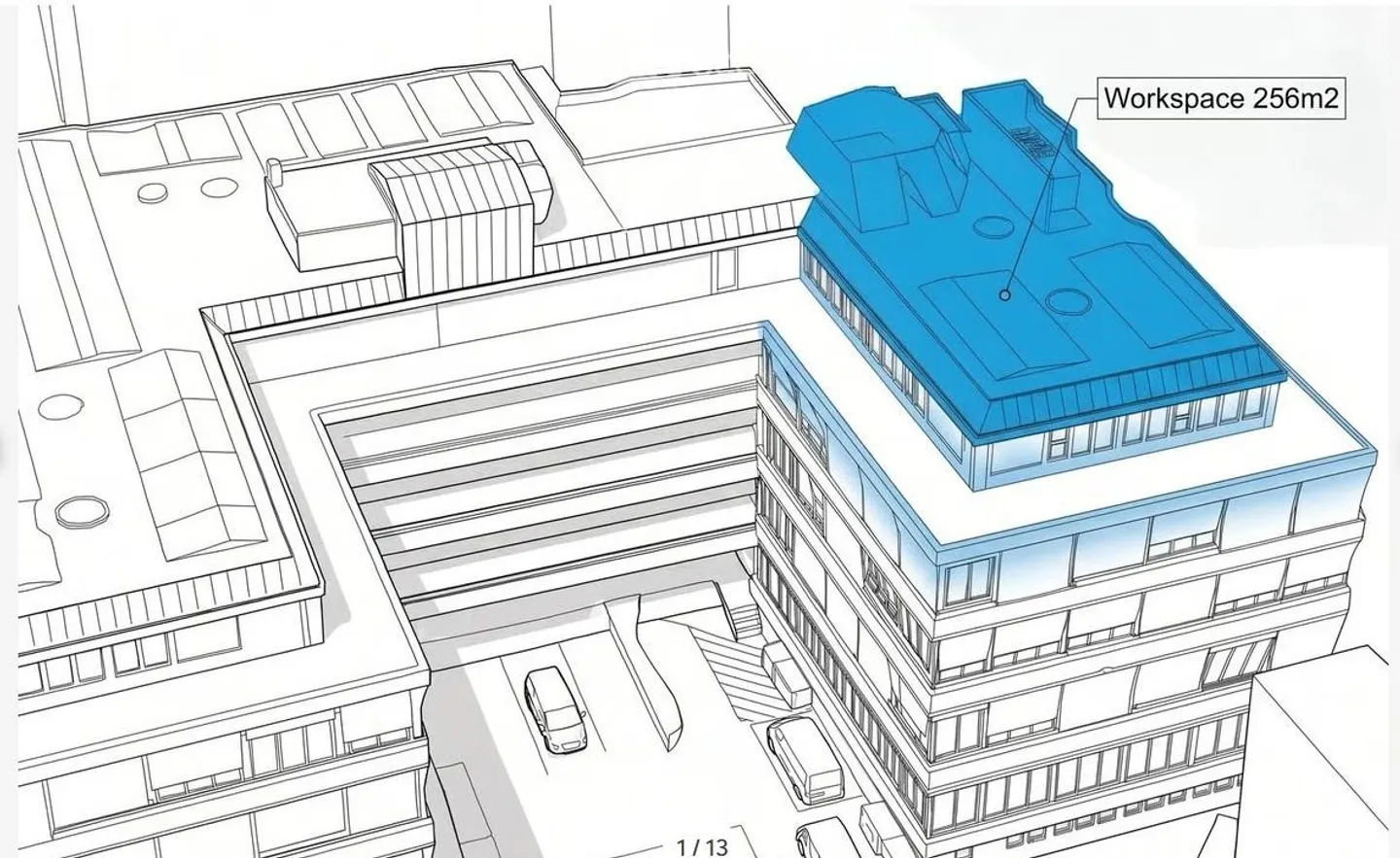 Spazio ufficio rappresentativo di 254 m² all'ultimo piano - Zurigo - Foto 1 di 13