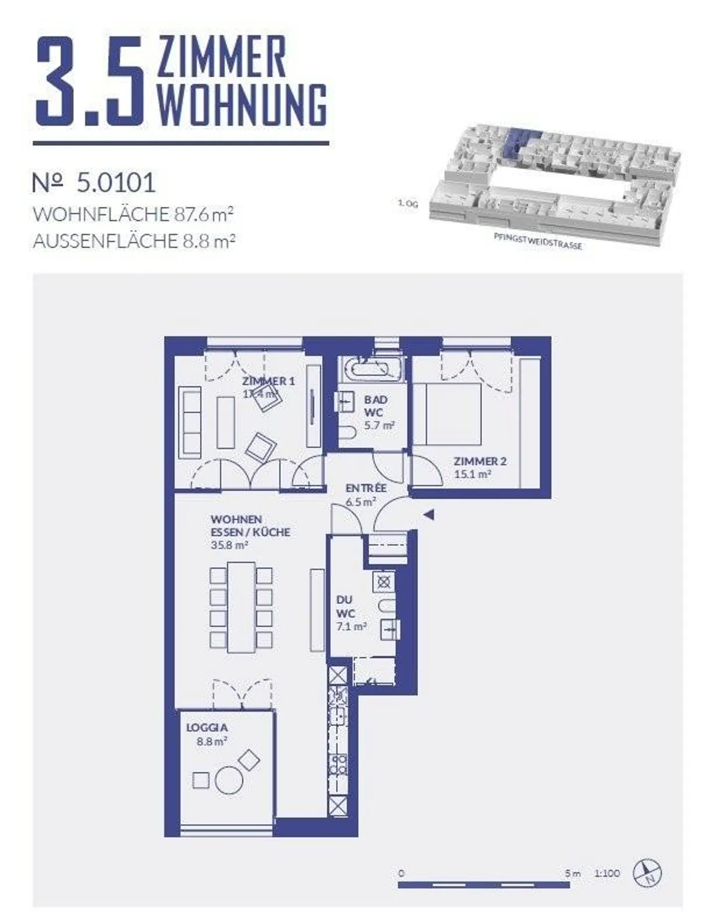 Aussergewöhnliche Wohnung in Zürich - Foto 9 von 10