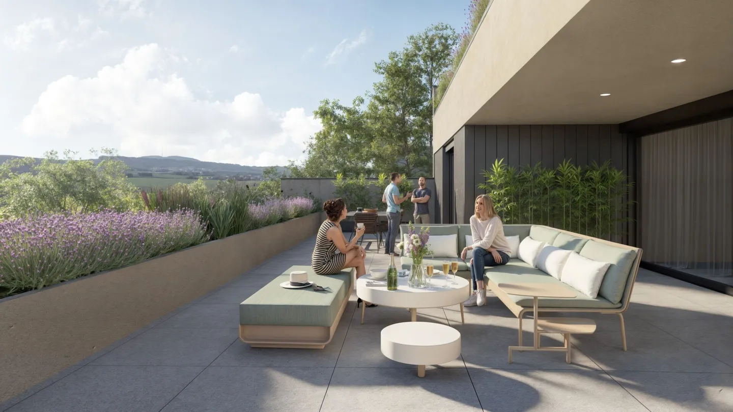 Appartamento moderno con terrazza di 4,5 stanze con vista da sogno (A1) - Foto 6 di 13