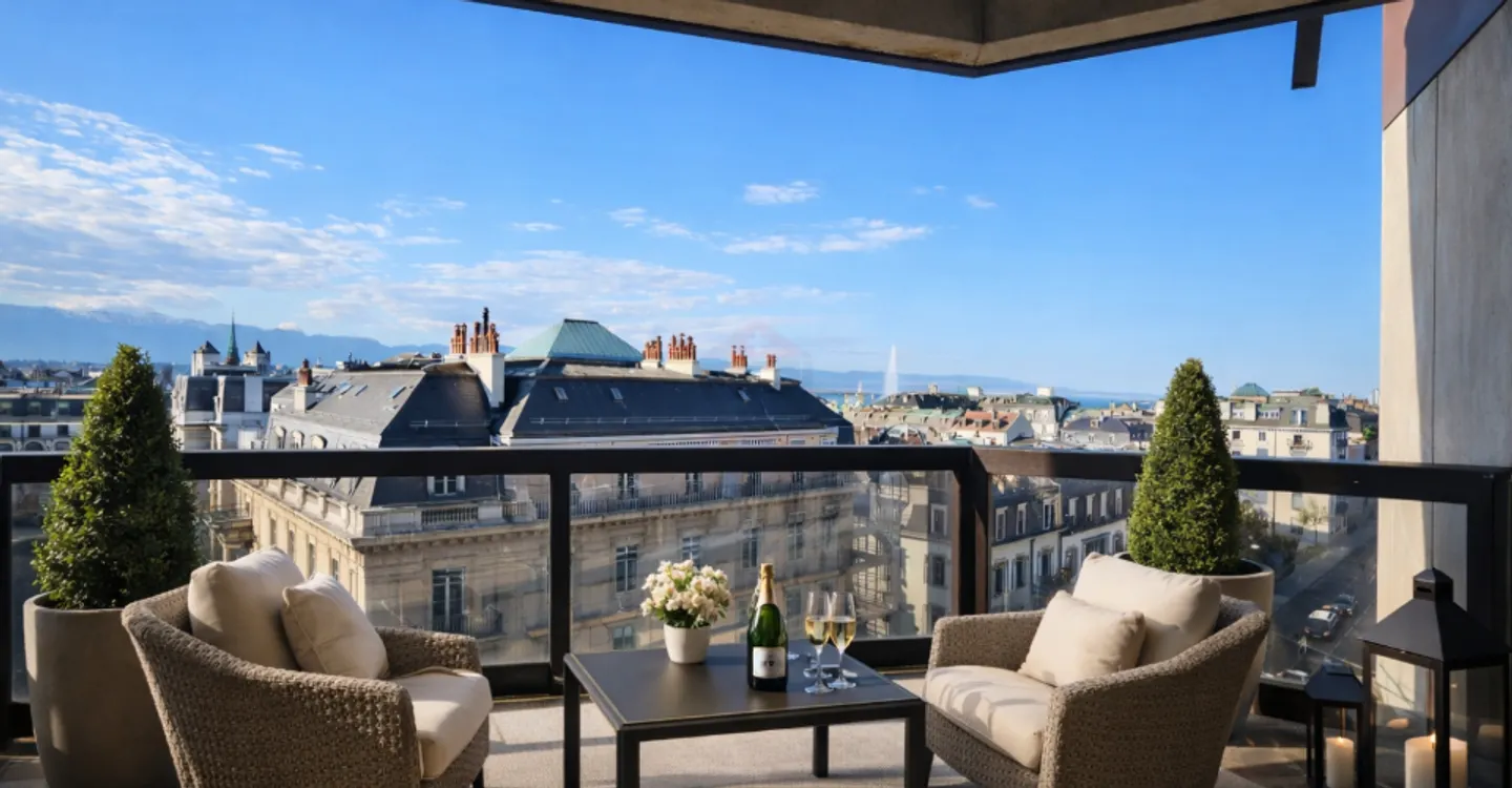Appartement d'exception à Champel avec vue panoramique sur Genève - Foto 2 di 10