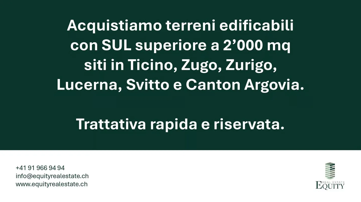 We are looking for land to purchase in Ticino and German-speaking Switzerland - Photo 1 of 1