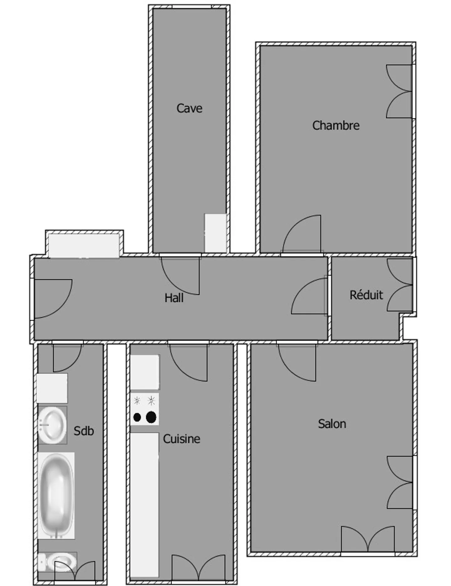 Zweizimmerwohnung renoviert im Herzen von La Chaux-de-Fonds - Foto 10 von 10