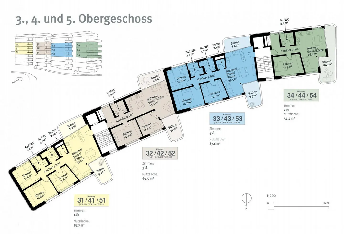 2.5 Zimmerwohnung im Grünen - Foto 2 di 8