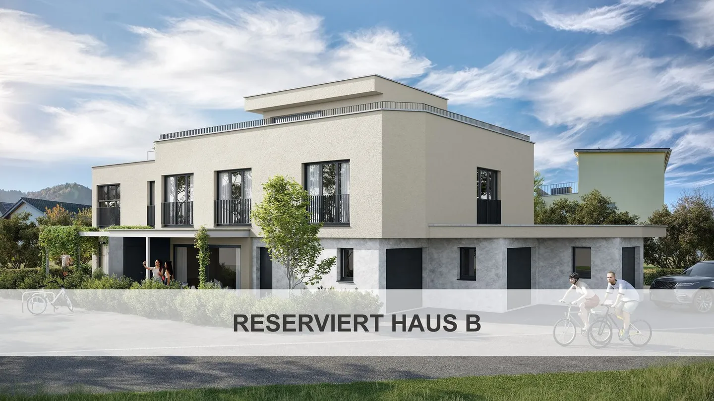 Modernes Doppelhaus mit Dachterrasse - Foto 1 von 4
