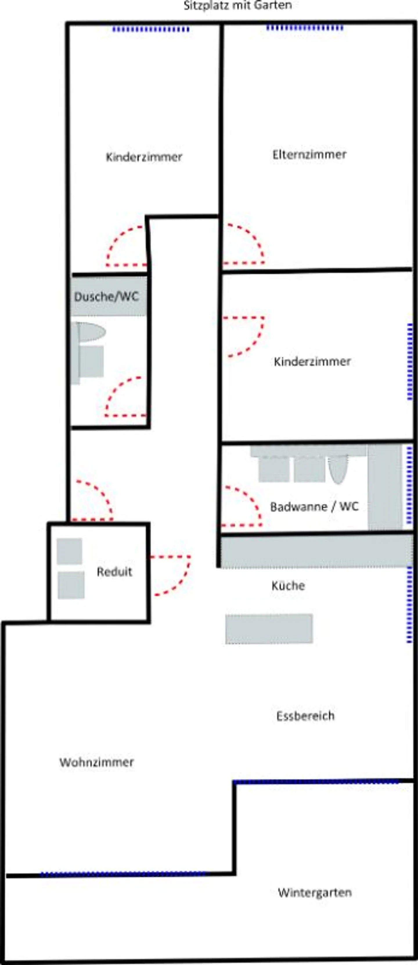 Appartement 4.5 pièces, véranda, coin salon, jardin et salle de loisirs - Photo 5 sur 5