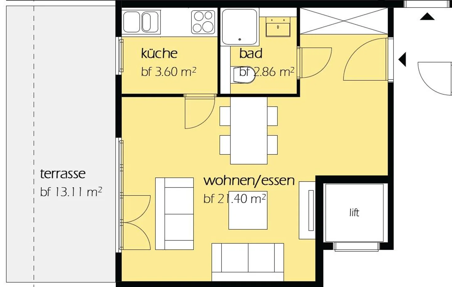 Stylische Attikawohnung mit Terrasse - Foto 7 von 8