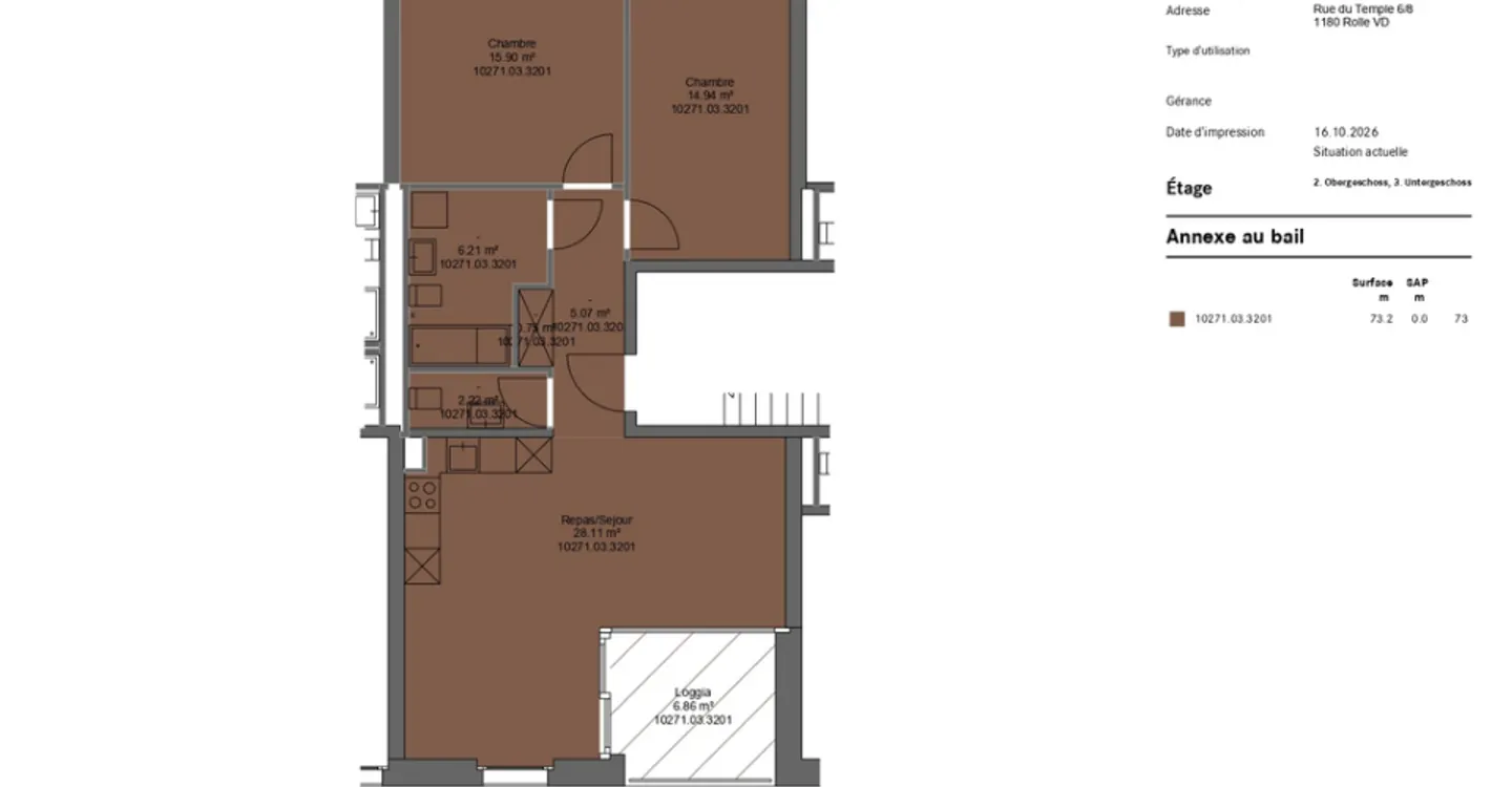 3-room apartment in Rolle - Photo 5 of 5