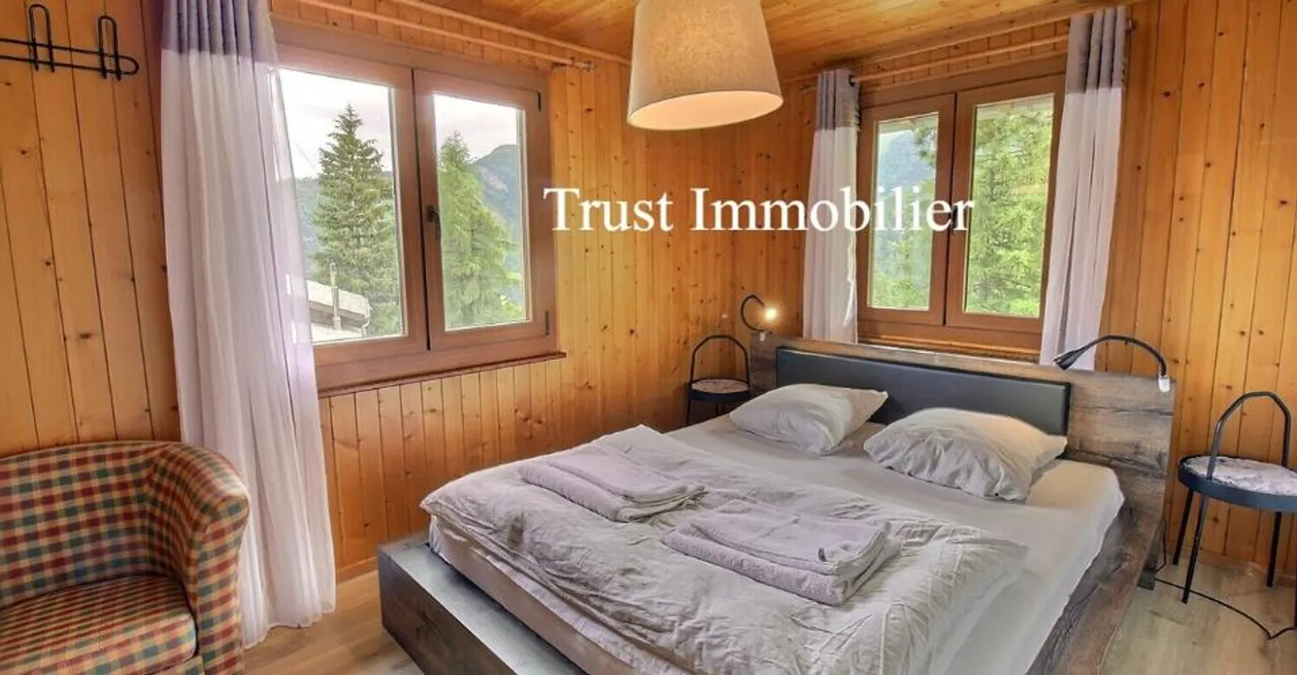 Chalet de 5.5 pièces un véritable refuge alpin au cœur de La Tzoumaz - Foto 3 di 12