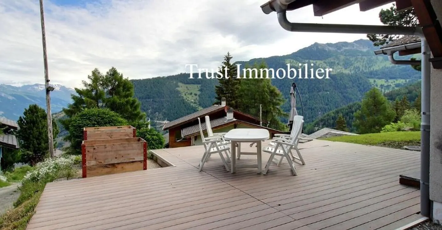 Chalet de 5.5 pièces un véritable refuge alpin au cœur de La Tzoumaz - Foto 10 di 12