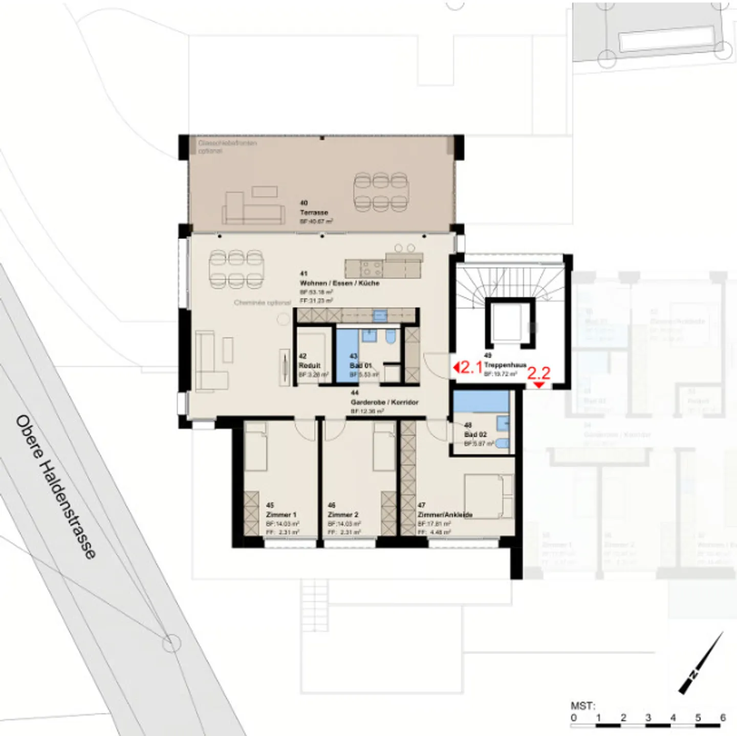 Neubauprojekt: 4.5-Zimmer-Obergeschosswohnung in Untereggen - Photo 9 of 10