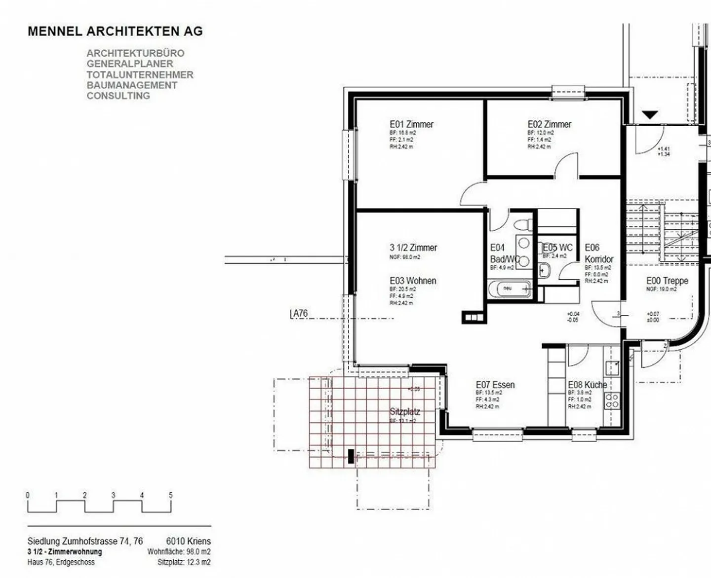 Wohnung mit Gartensitzplatz - Foto 7 von 8