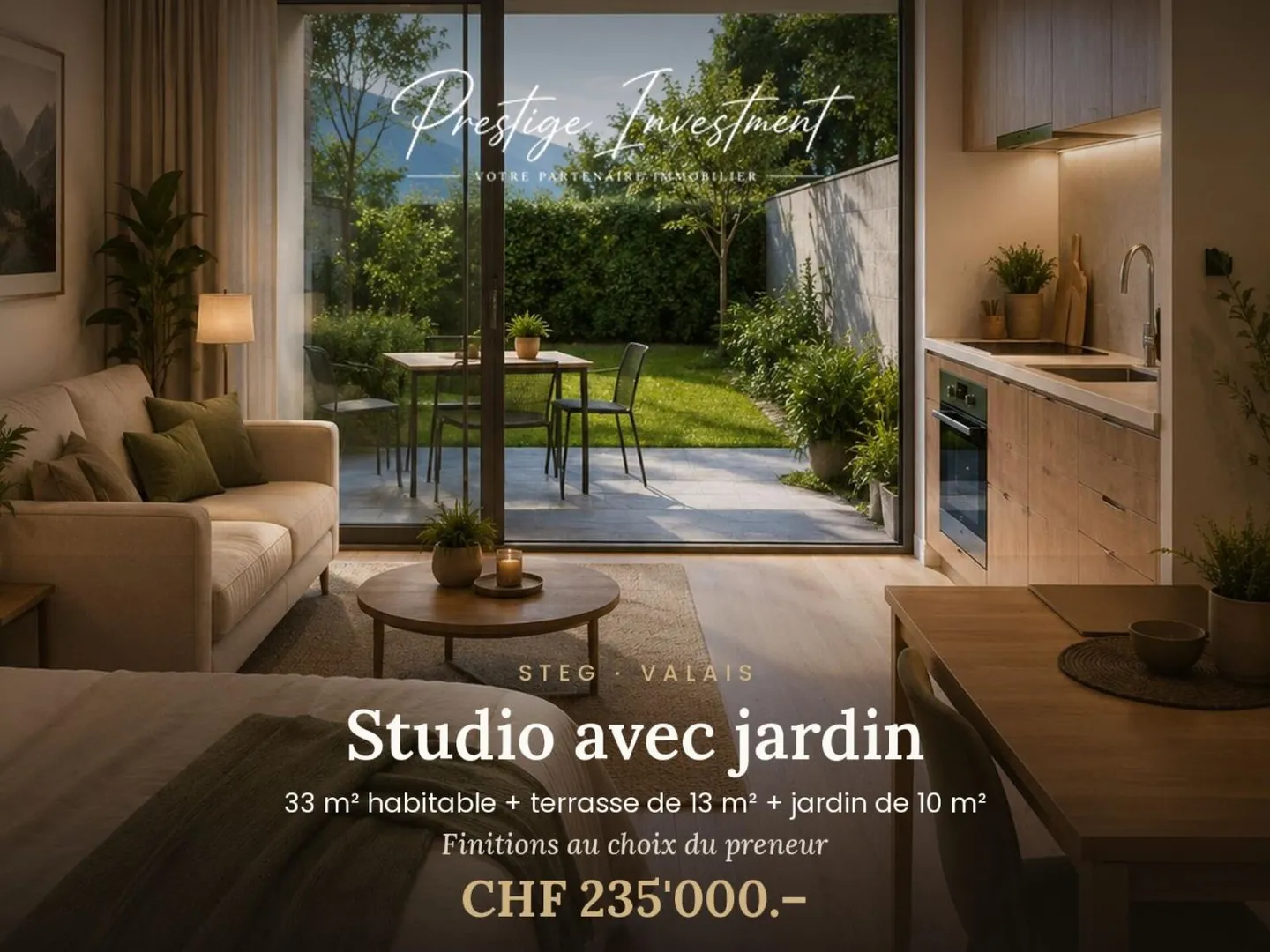 Charmantes Studio mit Garten - Foto 1 von 1