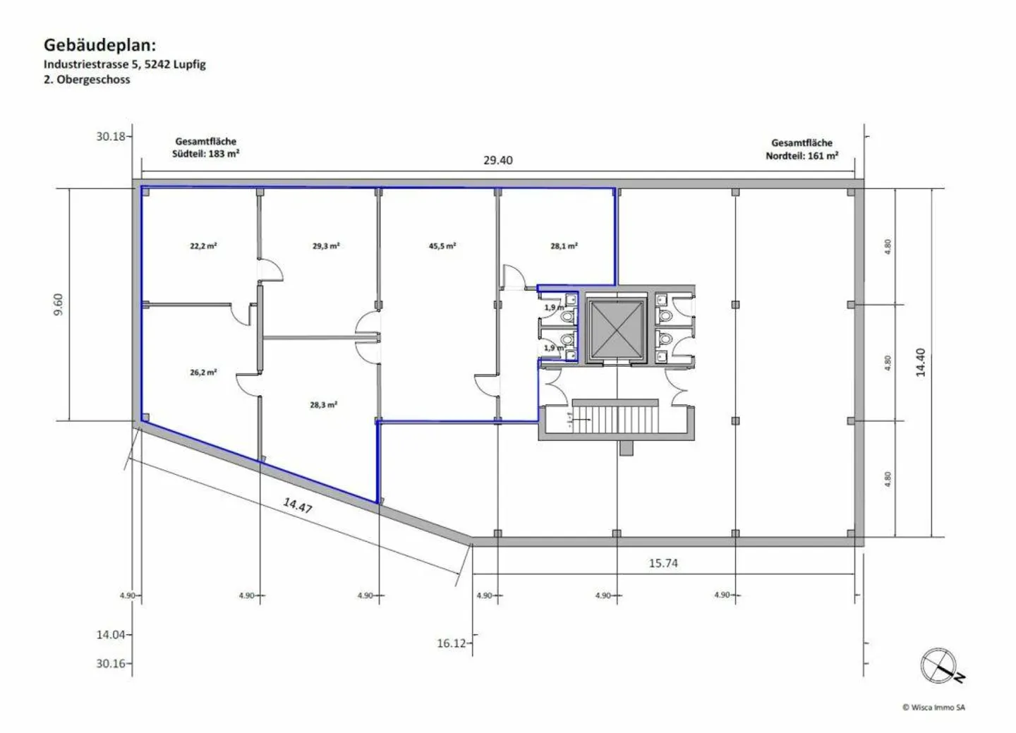 Repräsentative Büro- und Gewerbeflächen mit bester Verkehrsanbindung - Foto 10 von 13