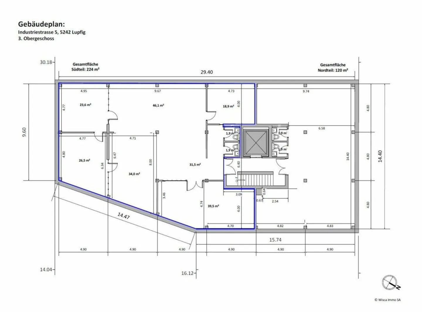 Repräsentative Büro- und Gewerbeflächen mit bester Verkehrsanbindung - Foto 11 von 13