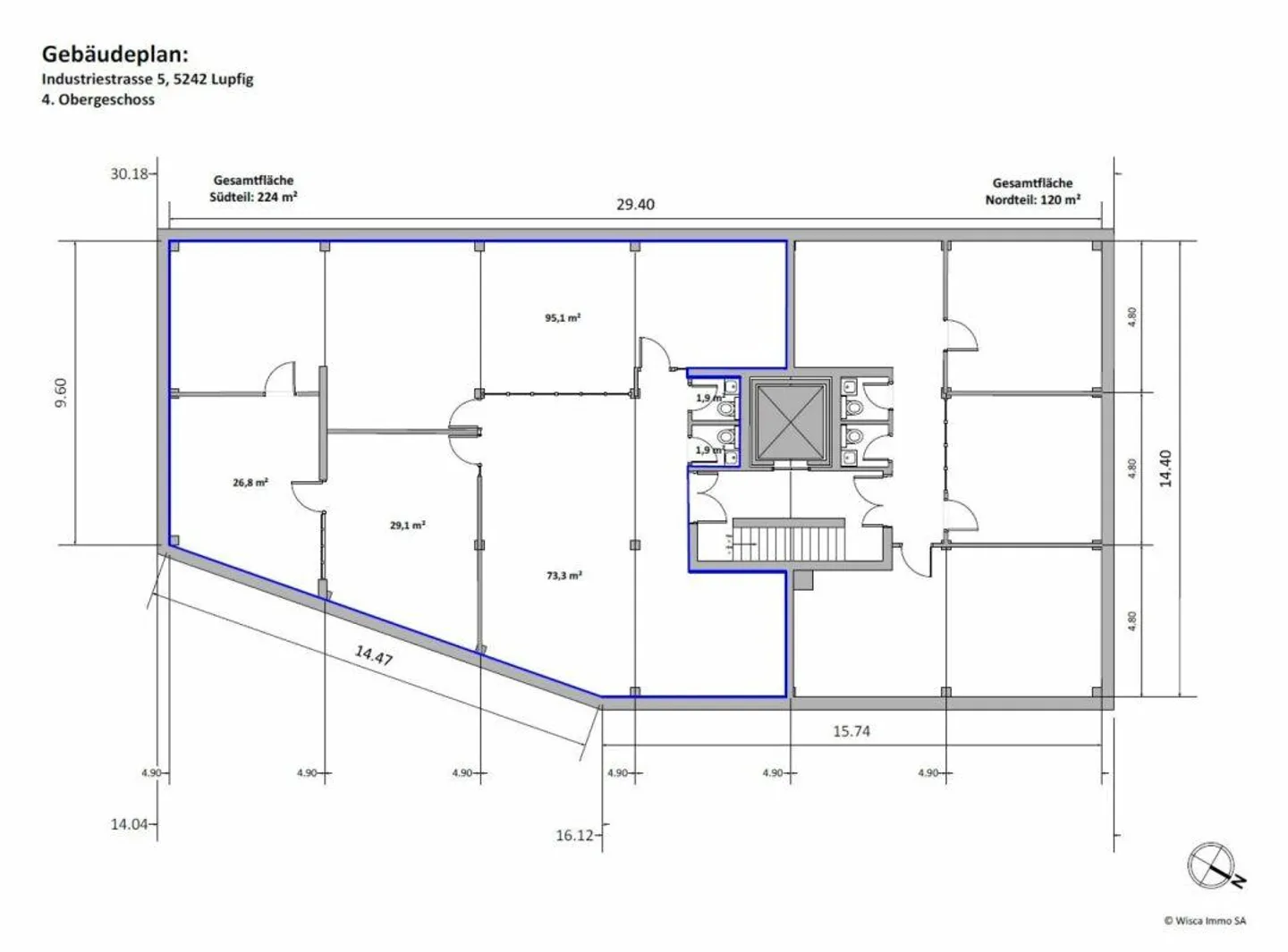 Repräsentative Büro- und Gewerbeflächen mit bester Verkehrsanbindung - Foto 12 von 13