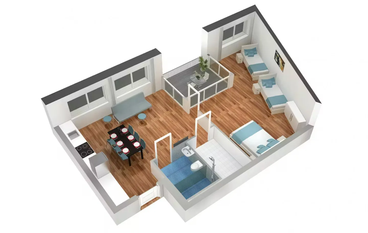 Appartement à louer - Photo 5 sur 10