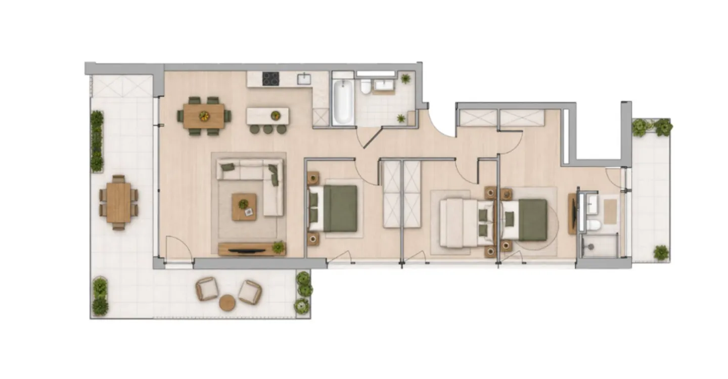 Magnifique logement neuf avec grande terrasse et vue imprenable ! - Foto 5 di 6
