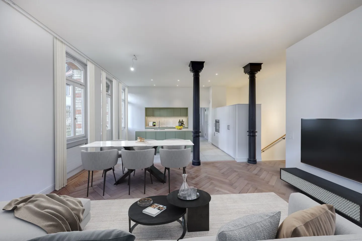 Exclusive 3.5-room garden apartment - Historical charm meets modern living luxury - Photo 1 of 10