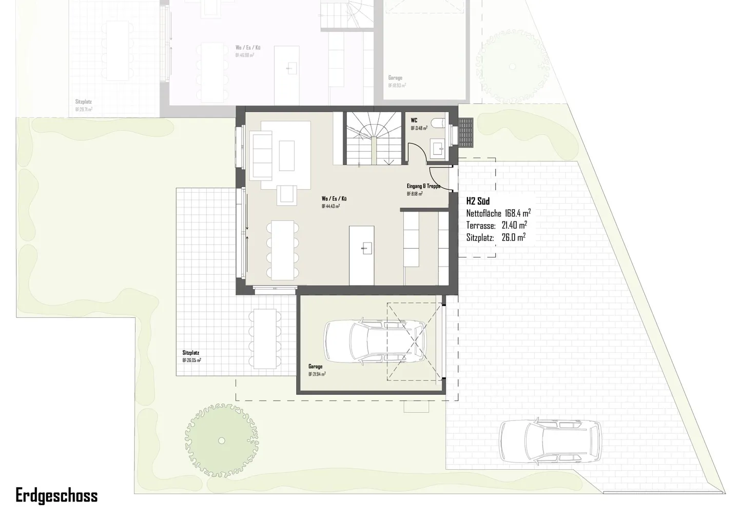 Maison semi-détachée de 5,5 pièces dans un emplacement calme - Photo 8 sur 10