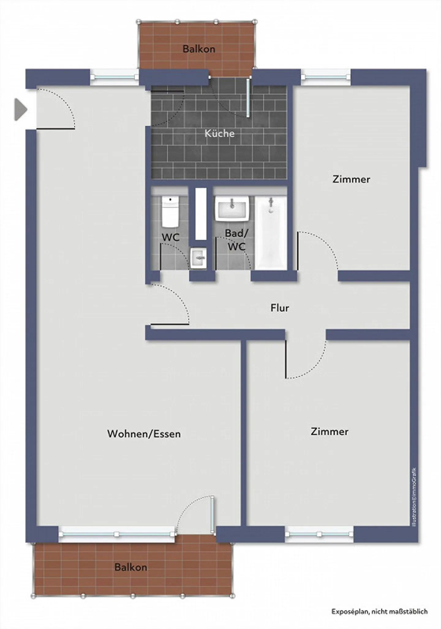 Appartement confortable et central - Photo 2 sur 9