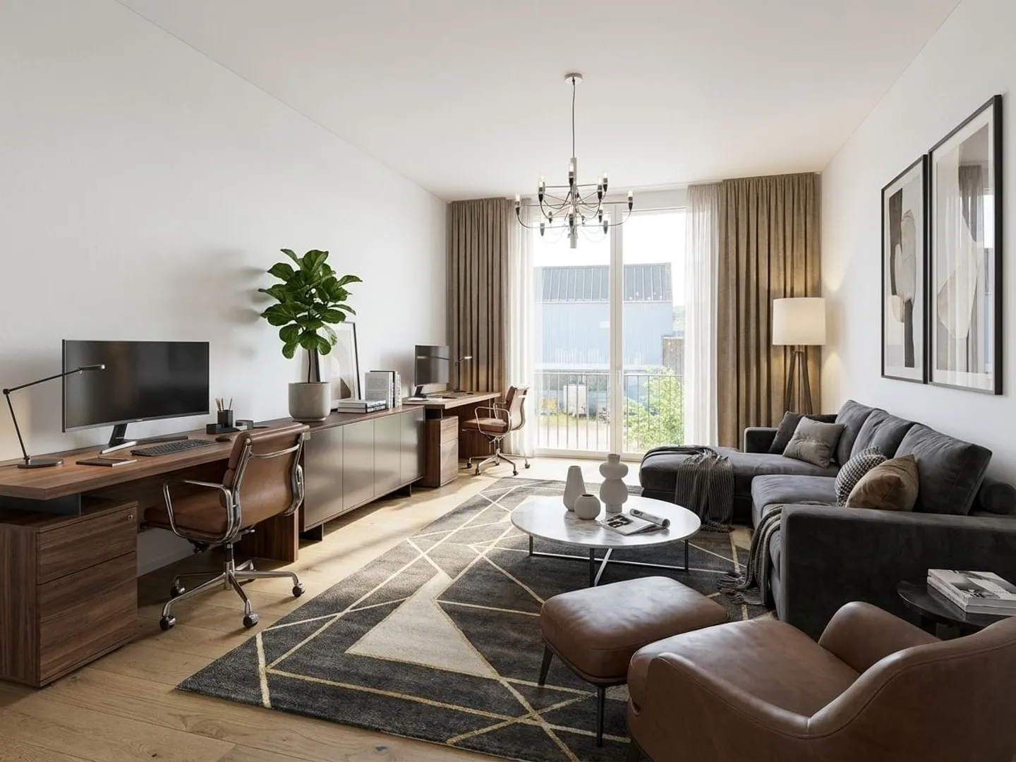 Modern apartment with lake view balcony - Photo 4 of 8