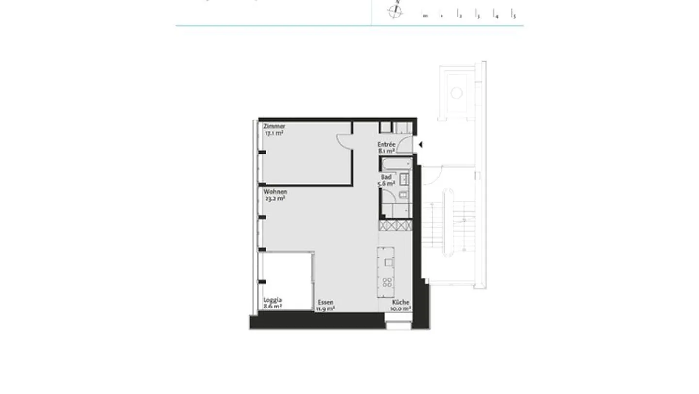 APPARTEMENT 2½ PIÈCES À WINTERTHUR - OBERWINTERTHUR, MEUBLÉ, TEMPORAIRE - Photo 4 sur 4