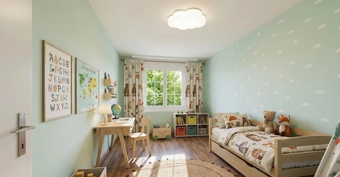 Appartement de jardin confortable de 3,5 pièces avec cheminée et potentiel de conception - Photo 9 sur 11