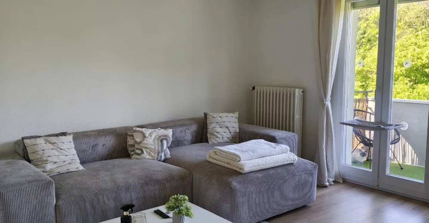 "Appartement 4,5 pièces rénové avec 2 balcons et un grand jardin commun - Foto 1 von 6