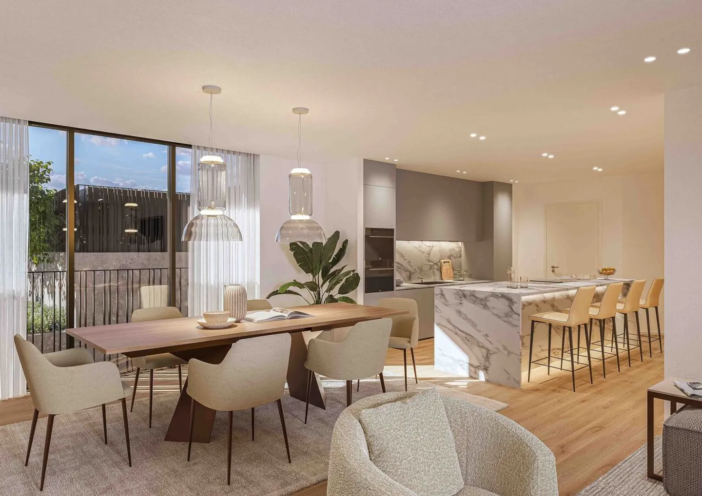 Penthouse exclusif 5.5 pièces avec grande terrasse à Lugano Pregassona - Photo 4 sur 5