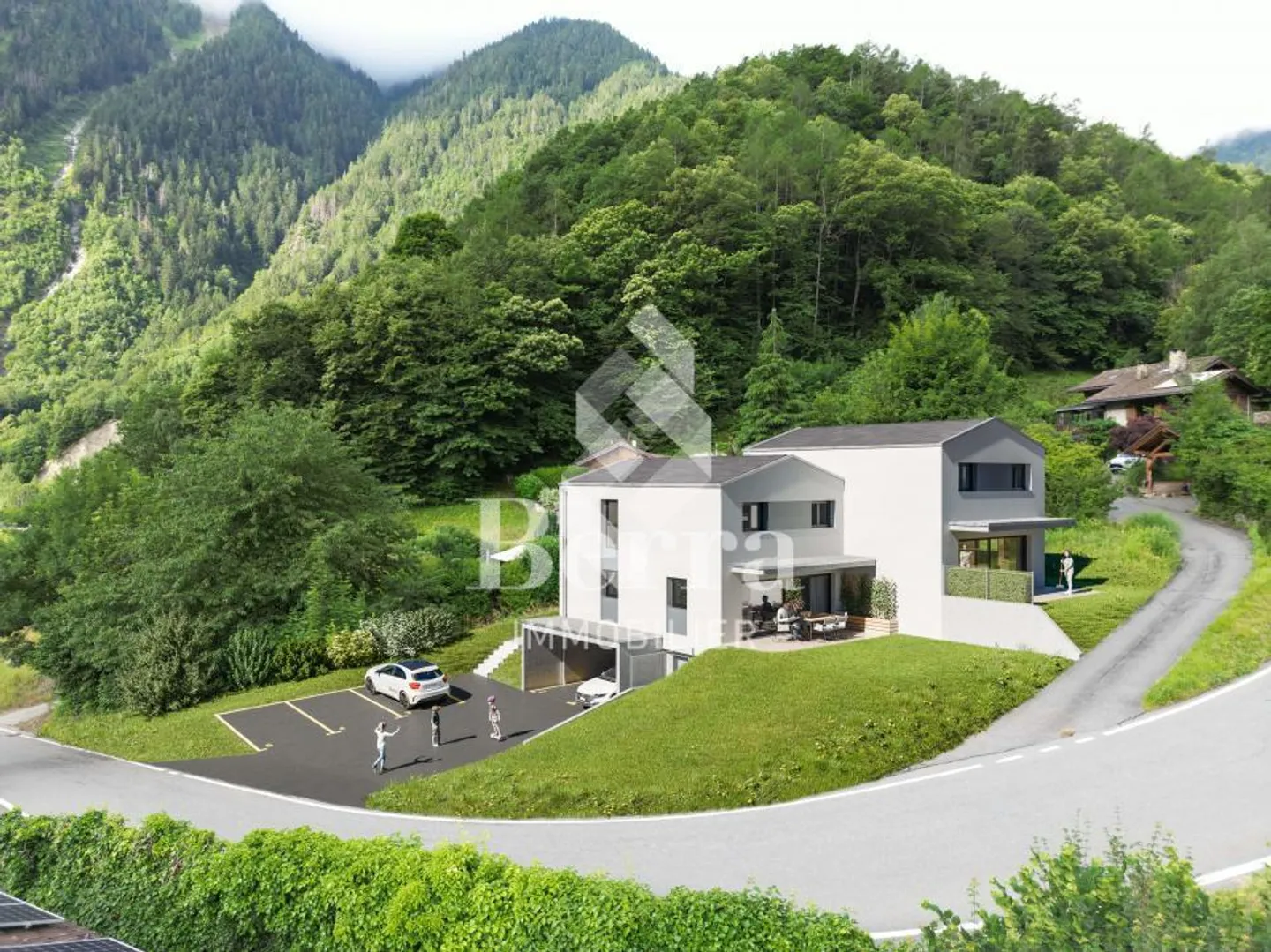 Doppelhaushälfte mit 4,5 Zimmern und atemberaubender Aussicht - Foto 1 von 9