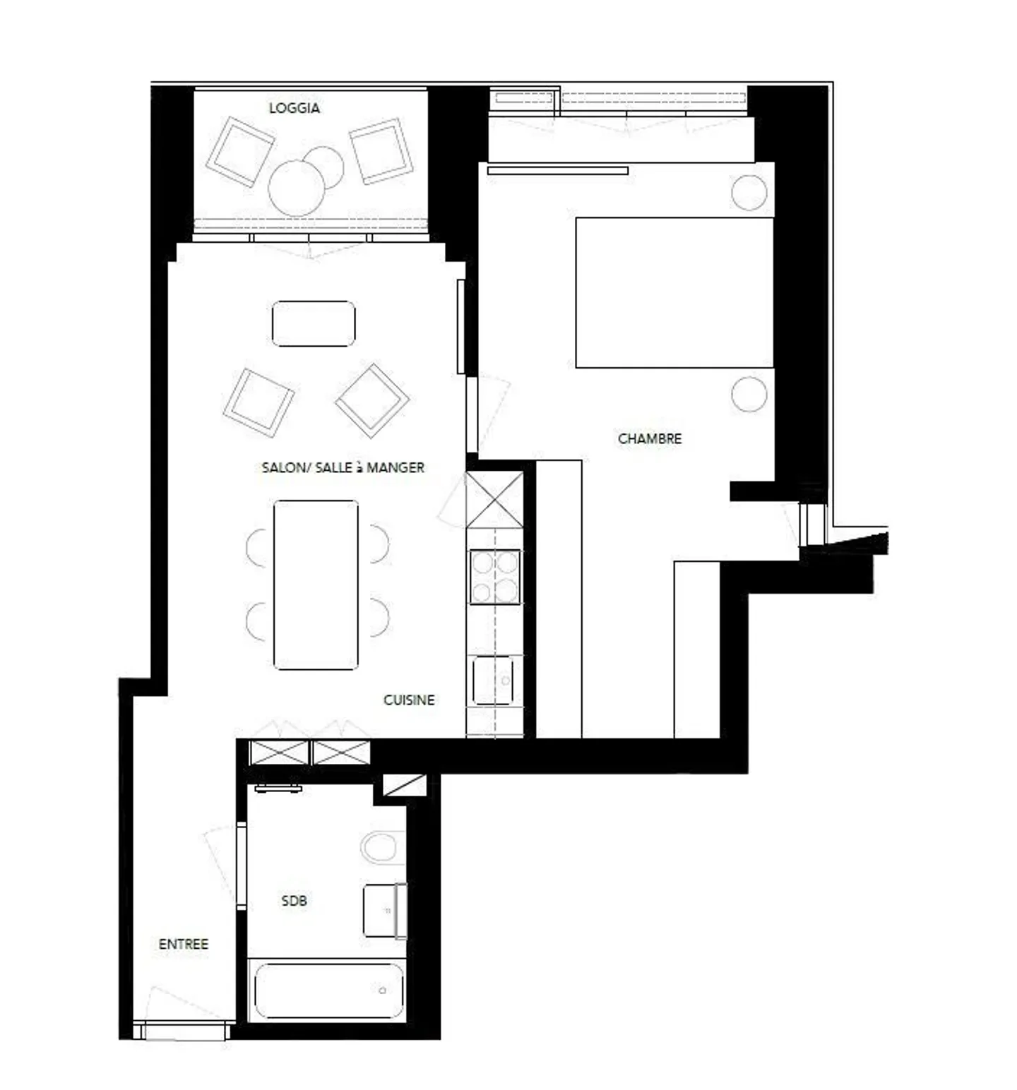 Appartement neuf de 2.5 pièces avec balcon - Photo 7 sur 8