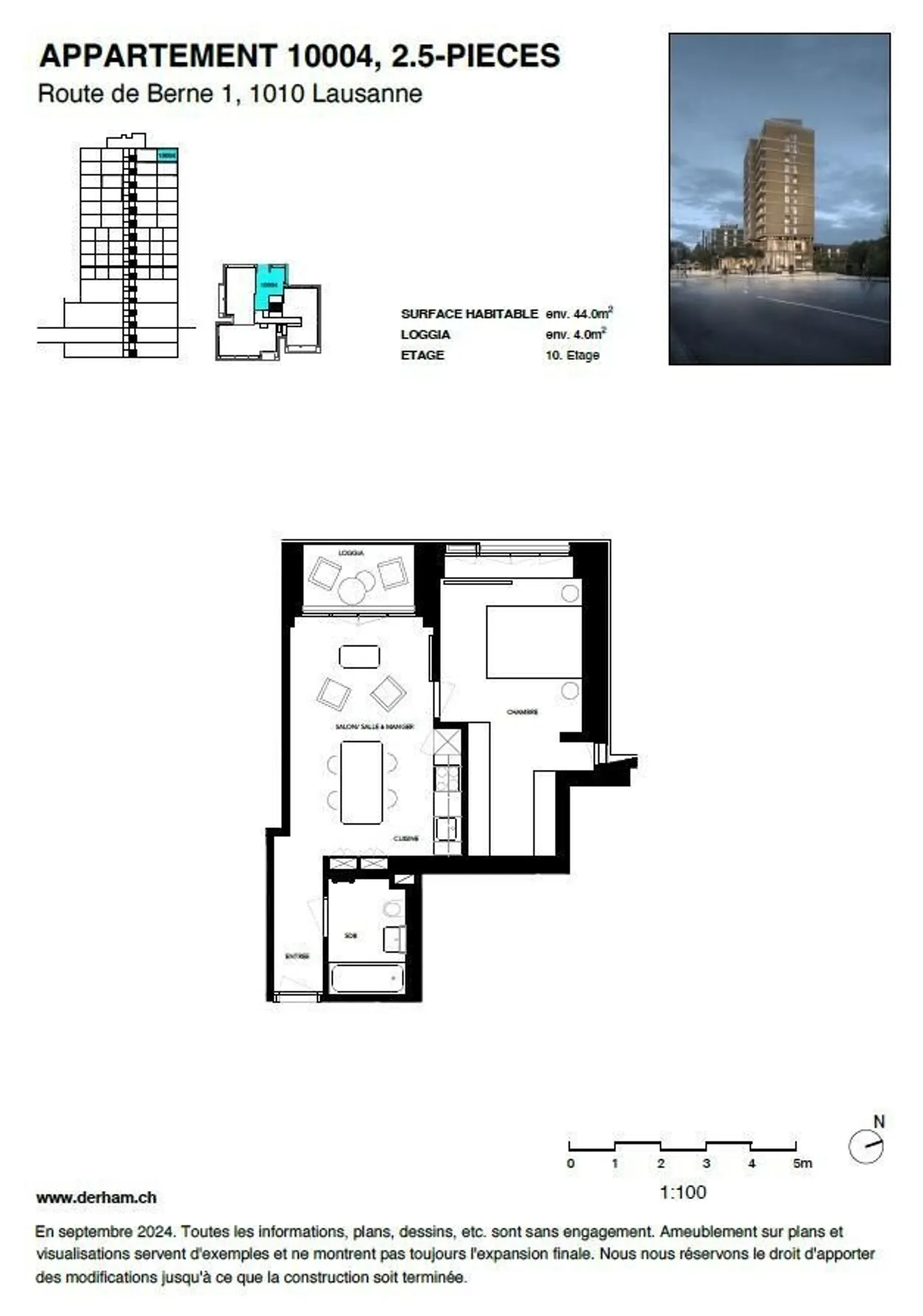 Appartement neuf de 2.5 pièces avec balcon - Photo 8 sur 8