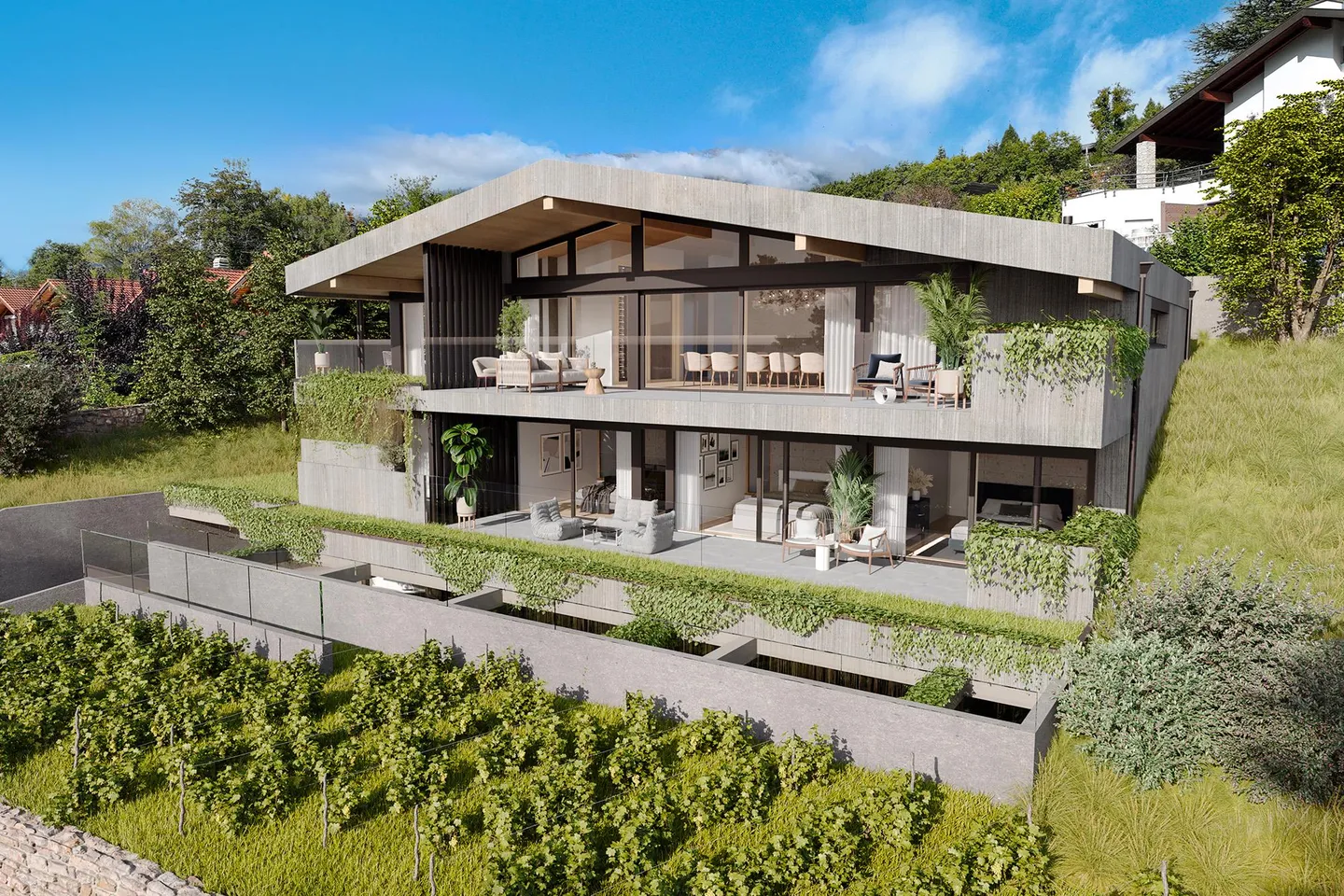 Villa architecte de rêve à construire à Diolly, Savièse - Photo 2 sur 7