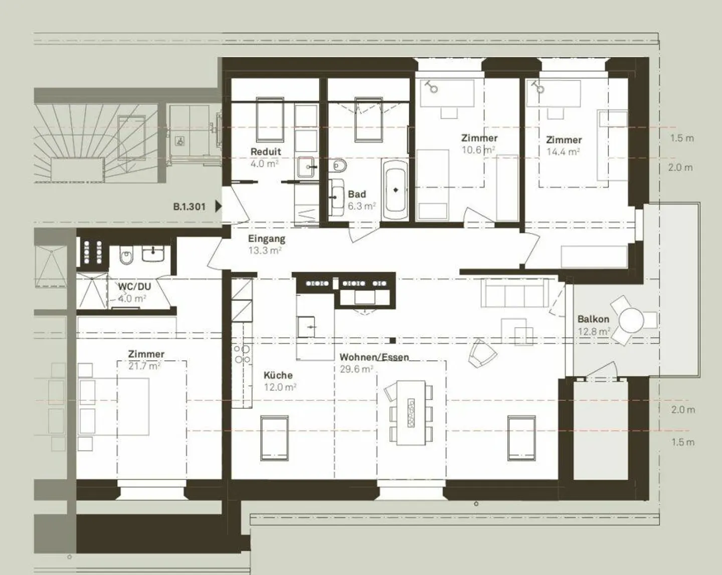 Toplage trifft Topstandard - 4.5-Zimmerwohnung mit Klasse - Foto 10 von 10