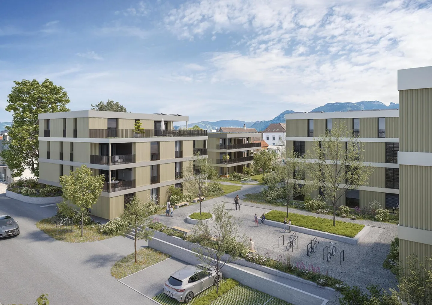Vie urbaine dans la verdure ? "schmitterpark.ch" Diepoldsau - Photo 2 sur 8