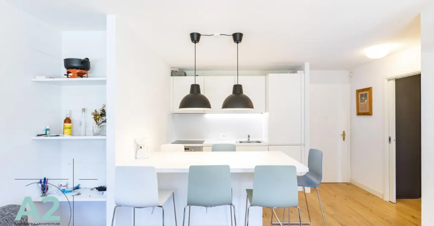 Wunderschöne 3-Zimmer-Wohnung, die komplett renoviert wurde, nur wenige Schritte vom Zentrum von Crans entfernt - Foto 5 von 10