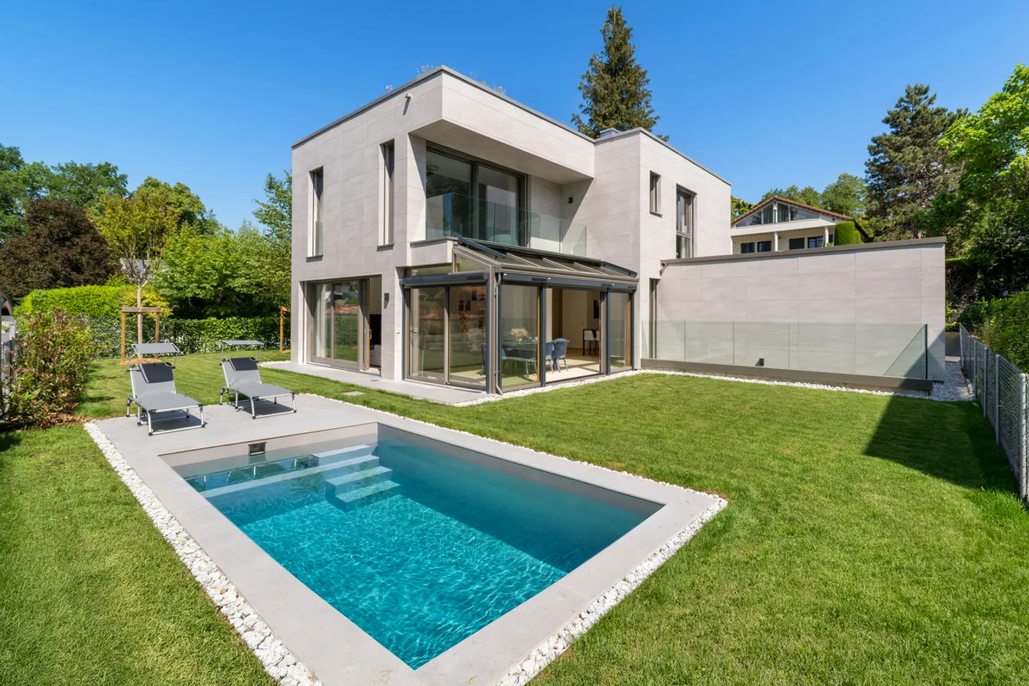 Eine Seltene Adresse, Eine Einzigartige Villa in Corsier - Foto 1 von 18