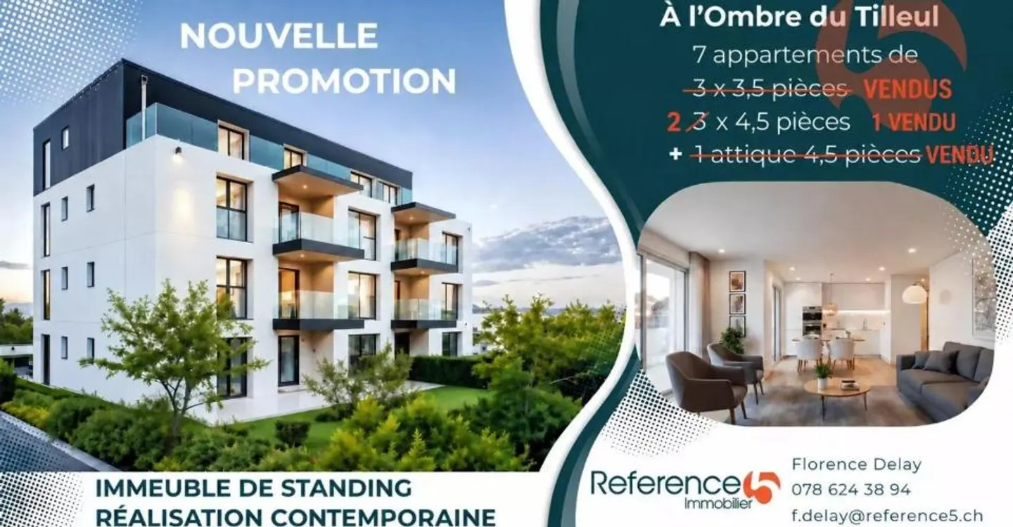 Bel appartement 4,5 pièces - Photo 1 sur 12