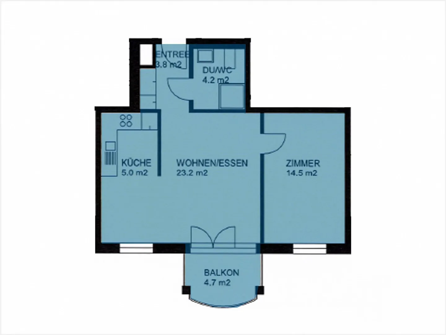 Helle 2.5-Zimmerwohnung - Foto 3 von 3