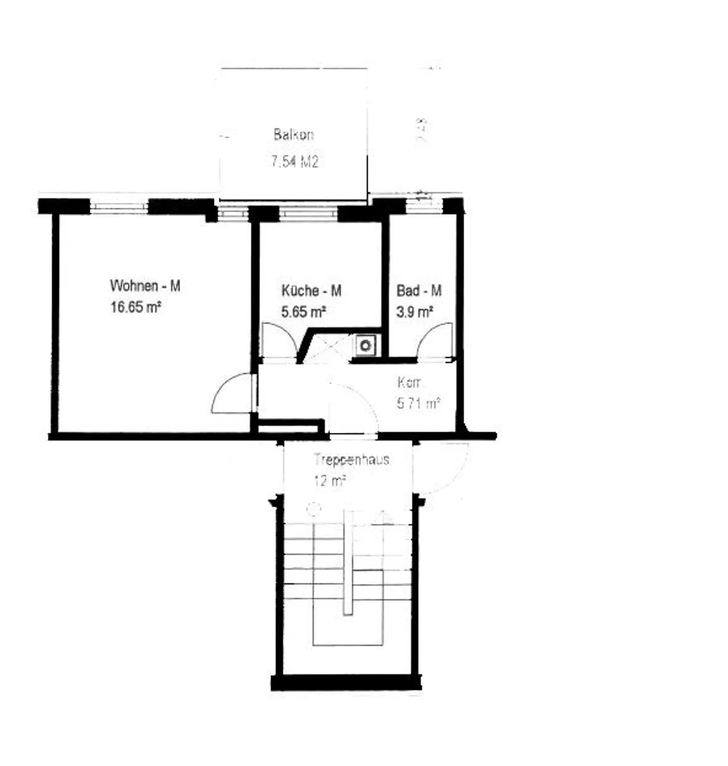 Appartement lumineux de 1,5 pièce avec grand balcon et vue - Photo 13 sur 13
