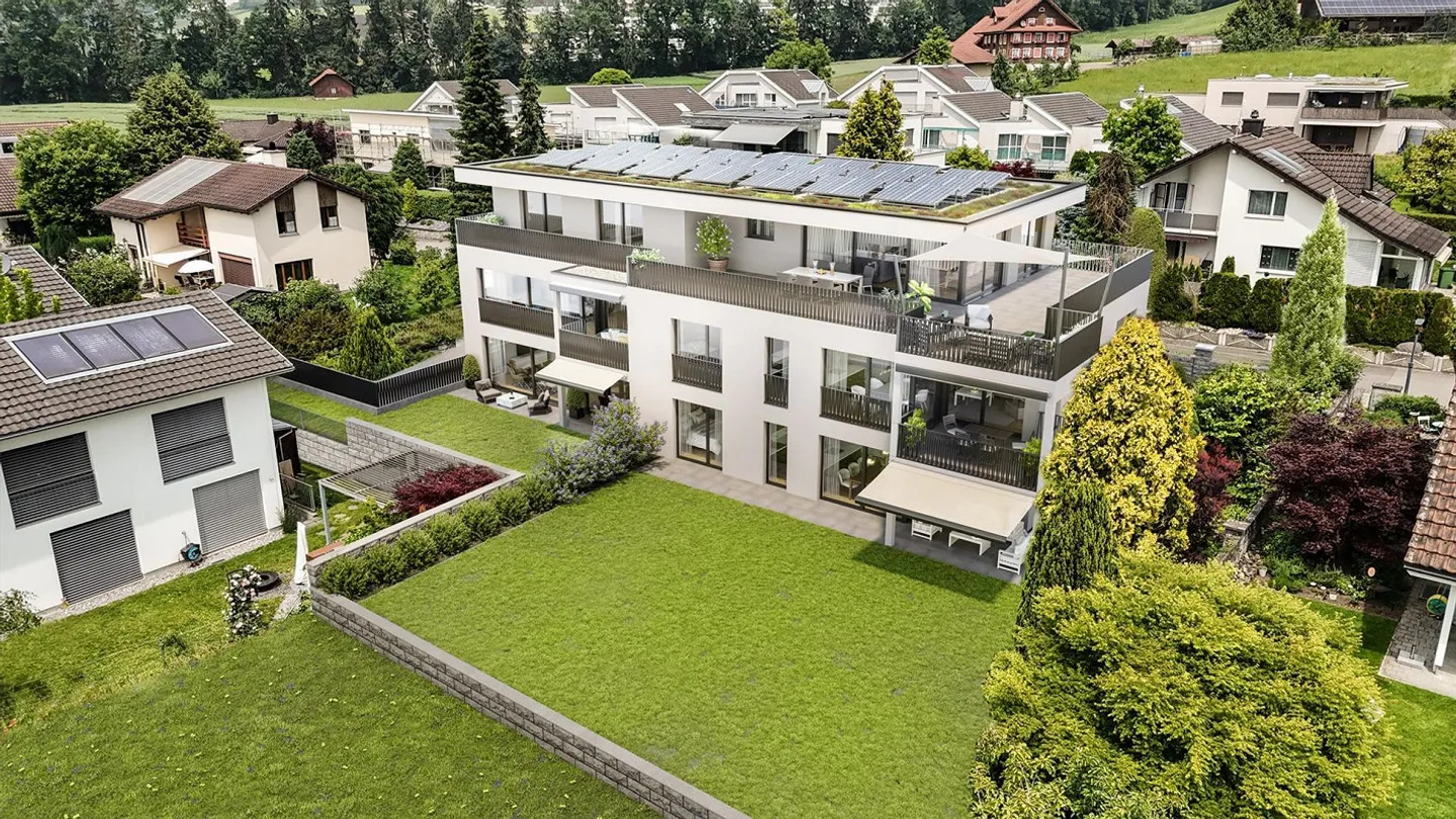 Luxuriöse Attikawohnung in Schenkon - Foto 3 von 7